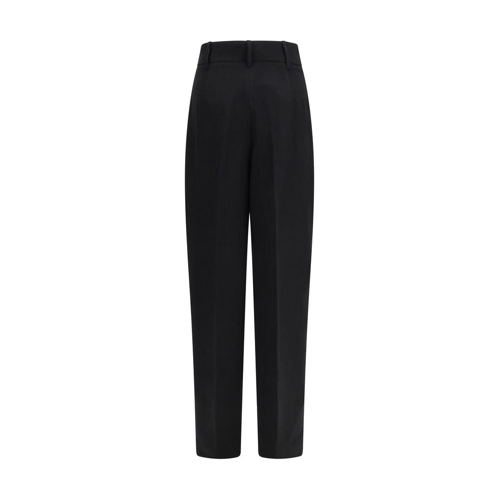 Max Mara Black Linen Pants | Regal Royce