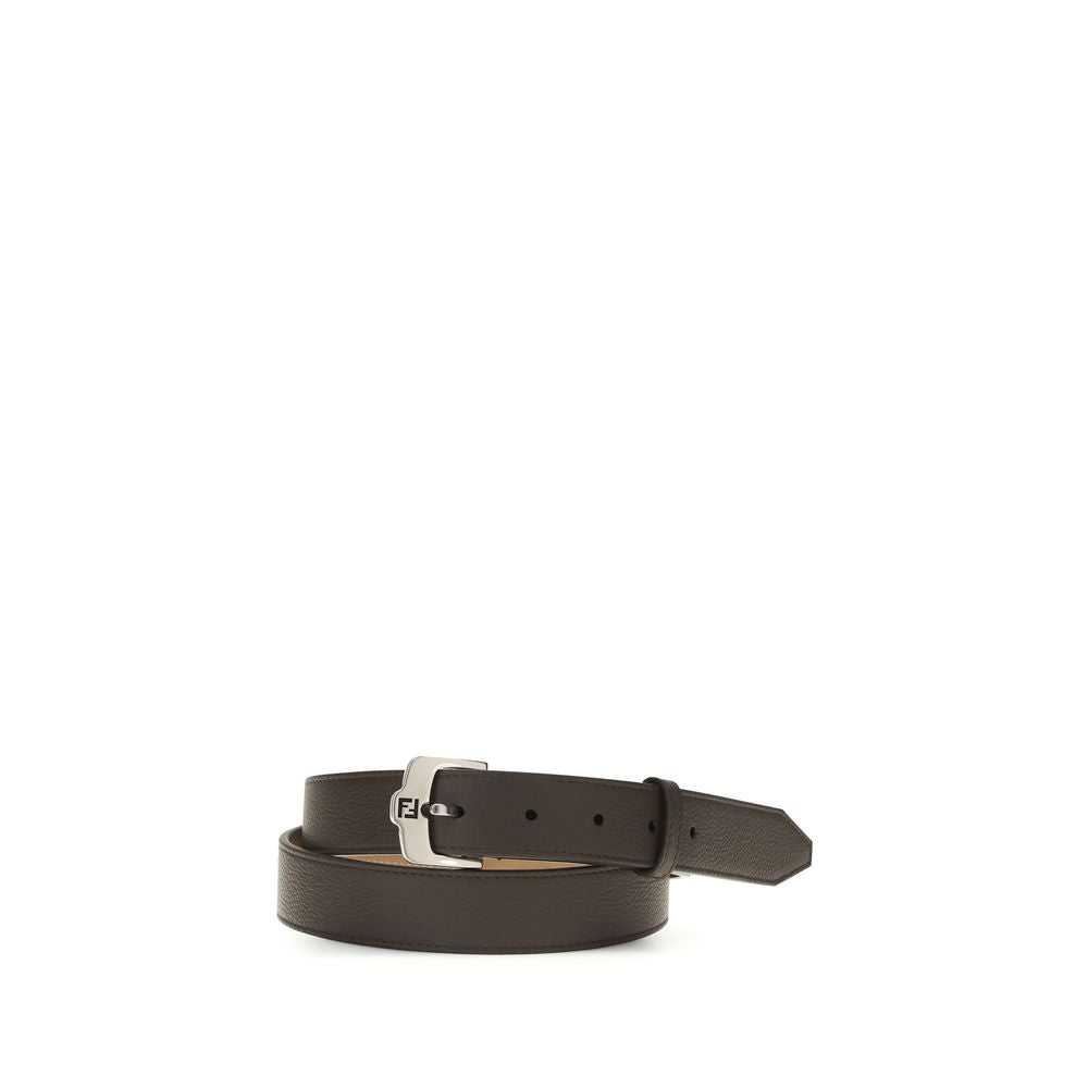 Fendi Brown Calf Leather Bos Taurus Regular Belt | Regal Royce