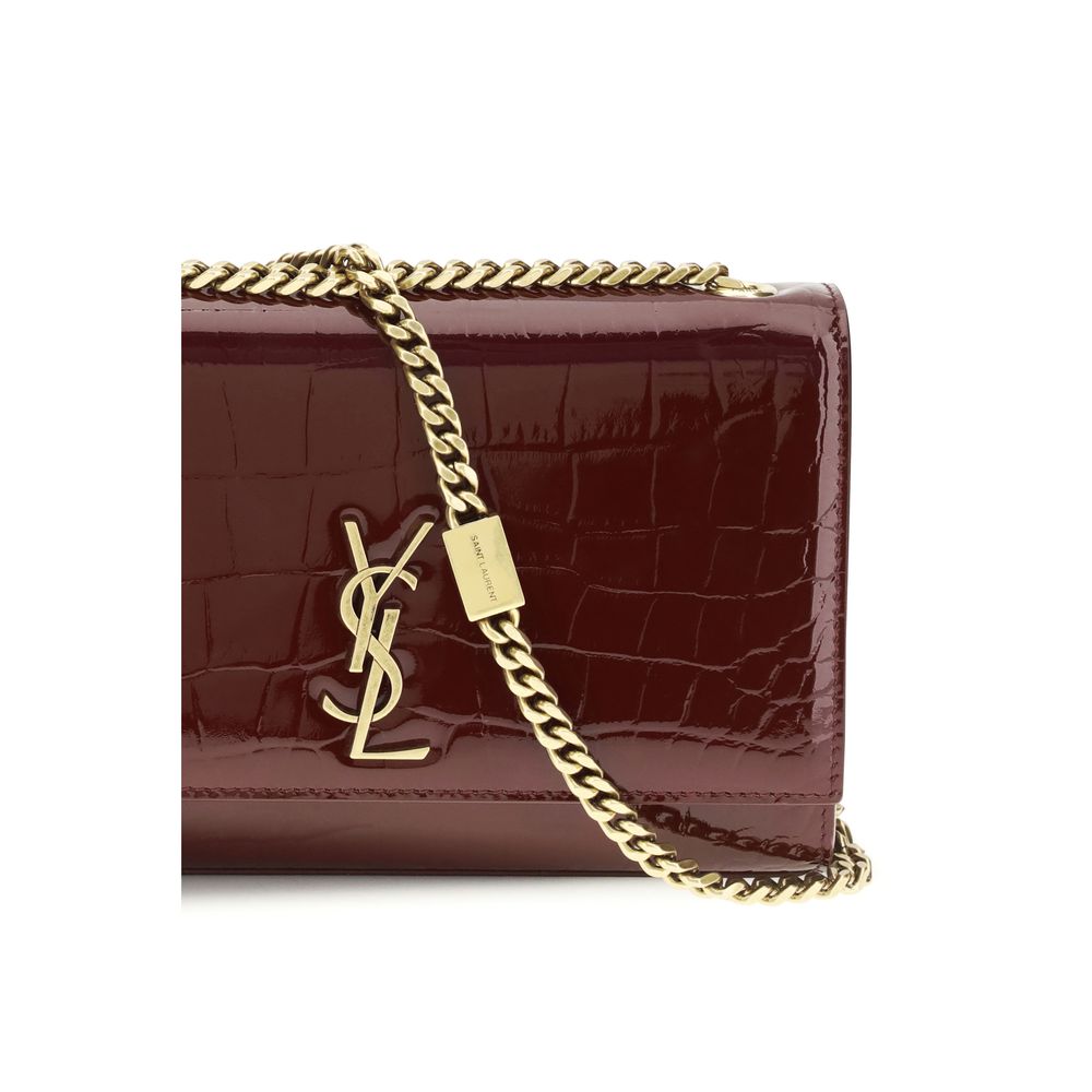 Saint Laurent Bordeaux Calf Leather Bos Taurus Shoulder Bag | Regal Royce