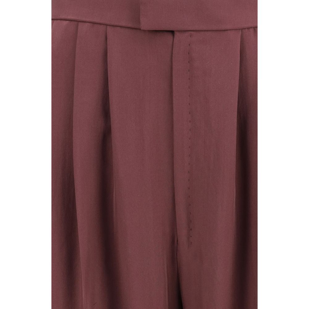 Saint Laurent Purple Silk Dress Pants | Regal Royce