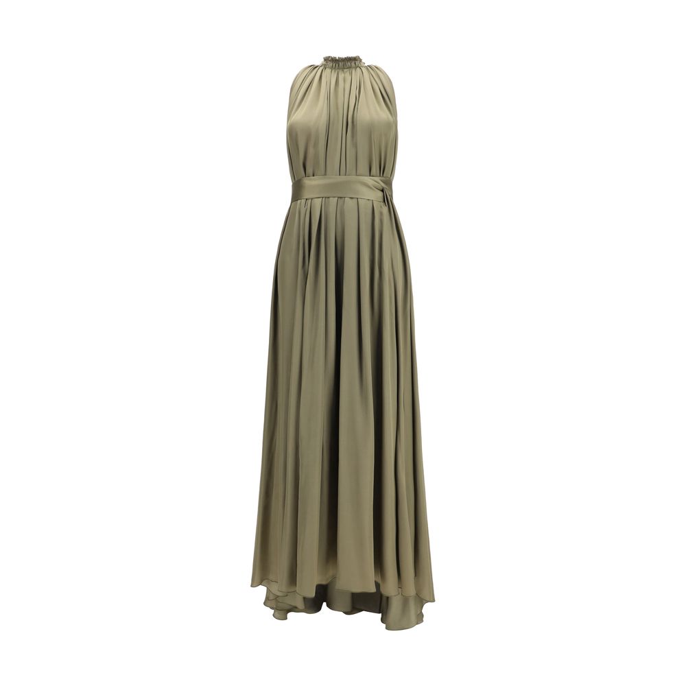SA SU PHI Bicolor Polyester Long Dress | Regal Royce