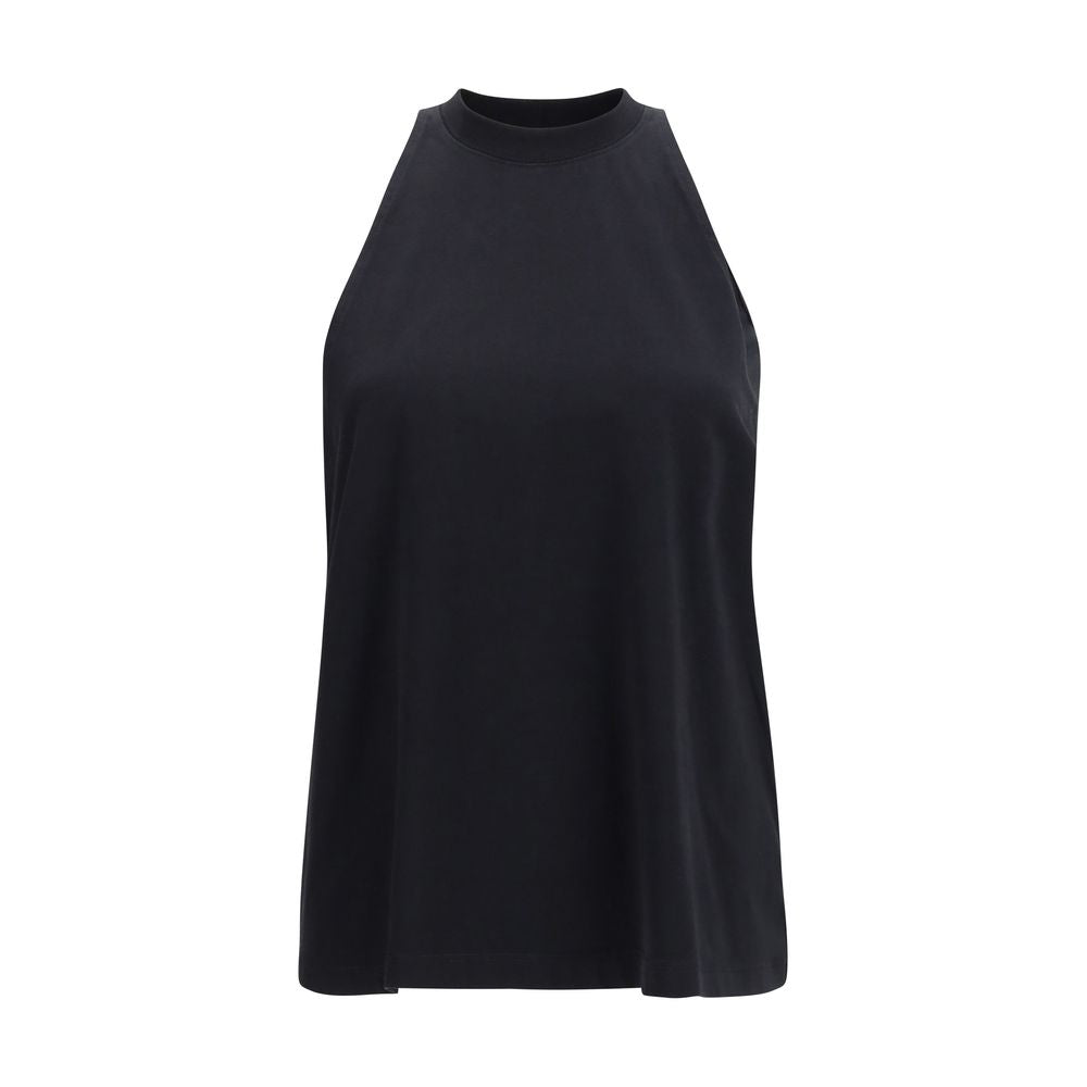 Darkpark Black Cotton Sleeveles T-Shirt | Regal Royce