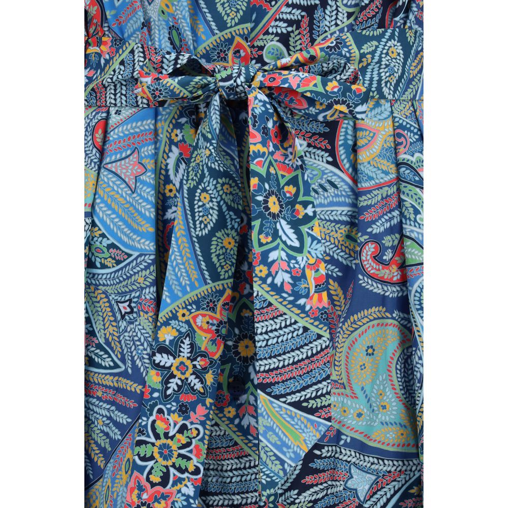 Etro Blue Cotton Casual Dress | Regal Royce