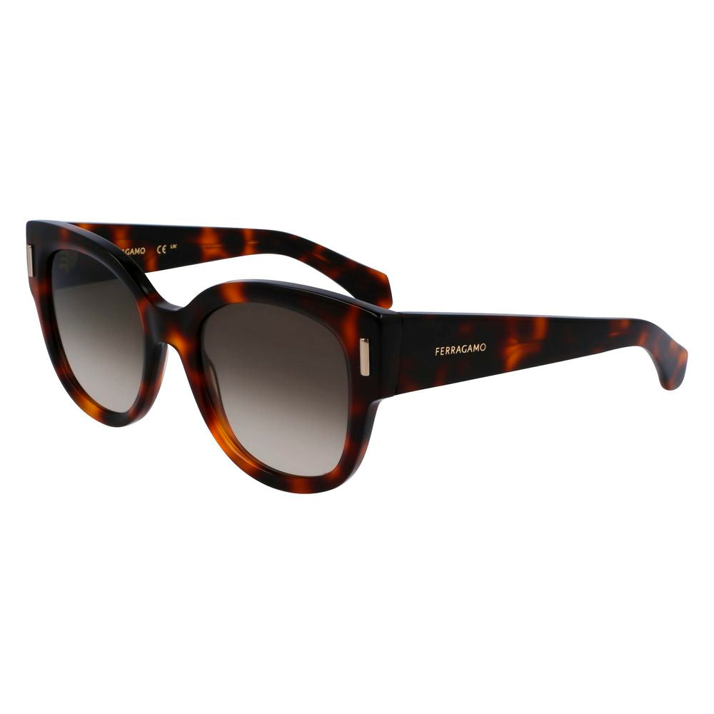 Ferragamo Brown Acetate Sunglasses | Regal Royce