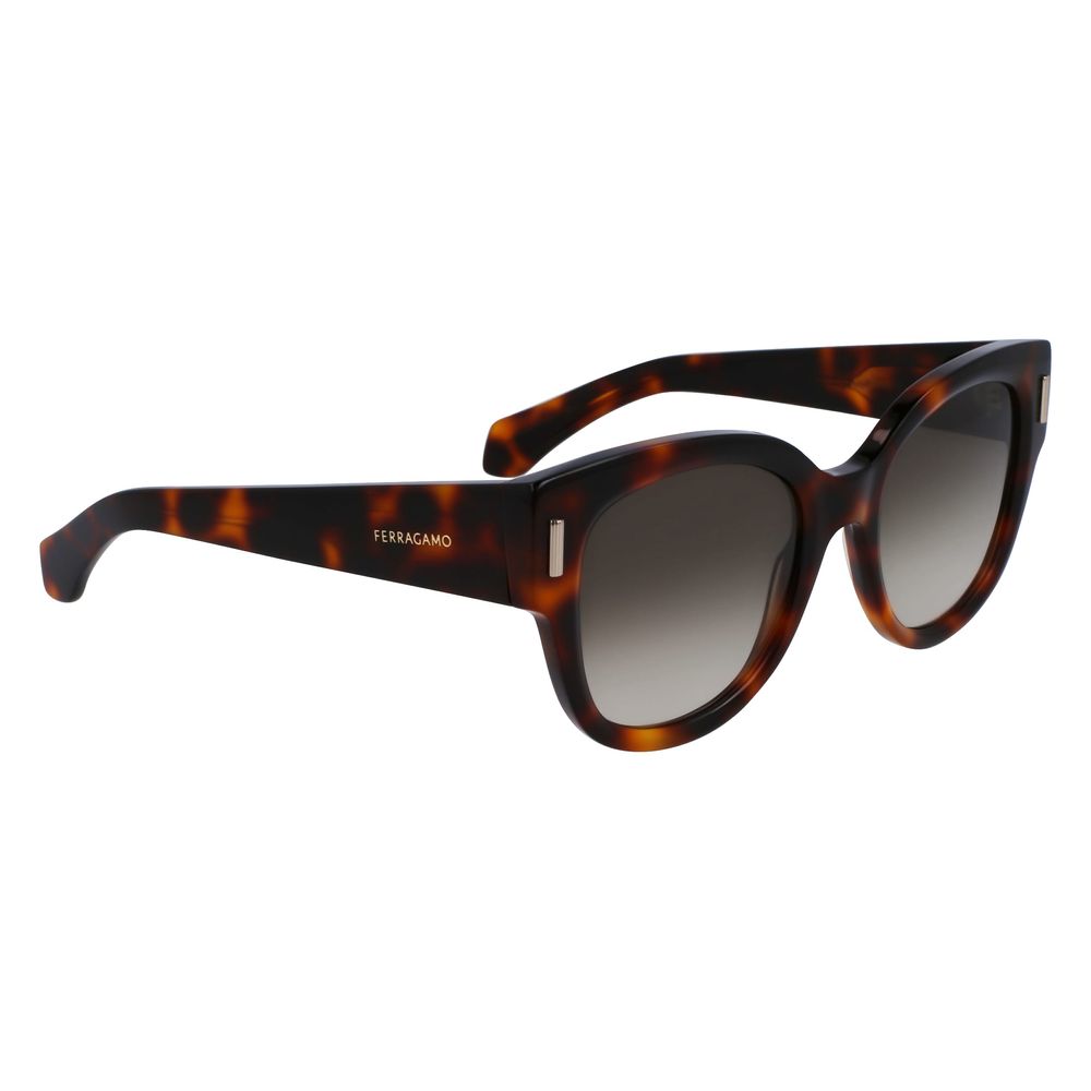 Ferragamo Brown Acetate Sunglasses | Regal Royce