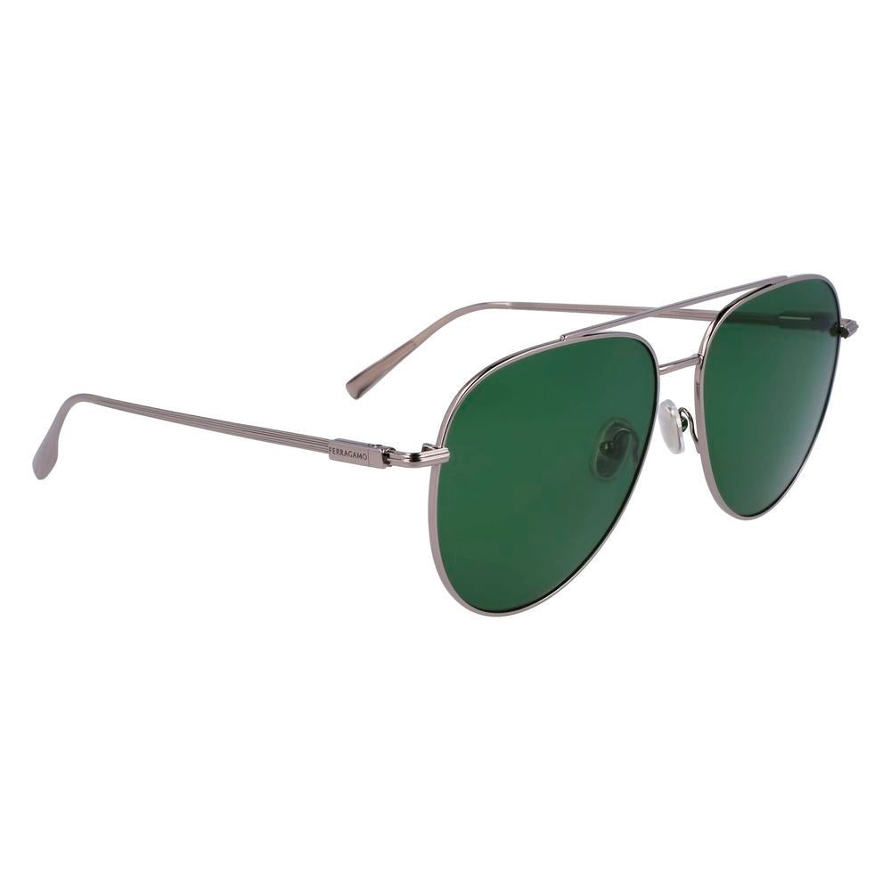 Ferragamo Gray Metal Sunglasses | Regal Royce