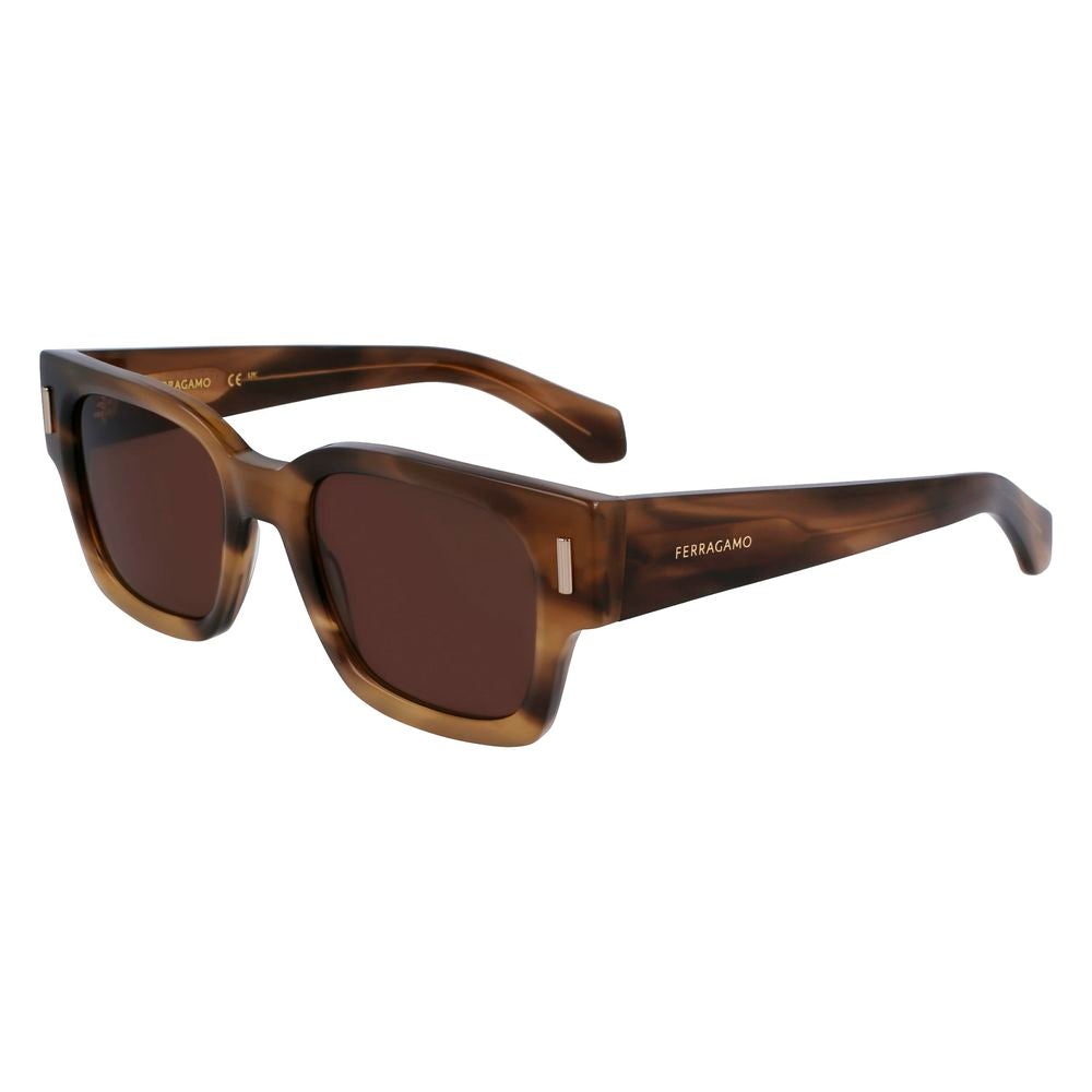 Ferragamo Brown Acetate Sunglasses | Regal Royce