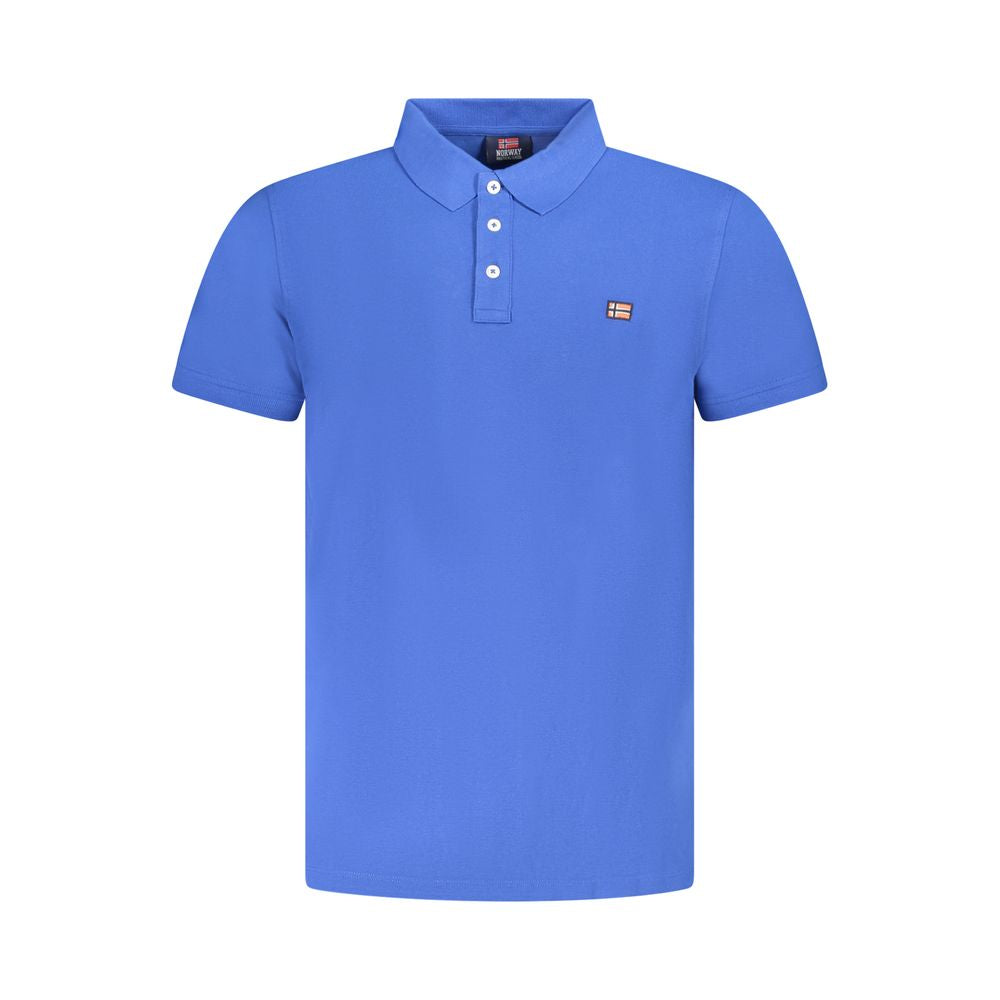 Norway 1963 Blue Cotton Men's Polo | Regal Royce