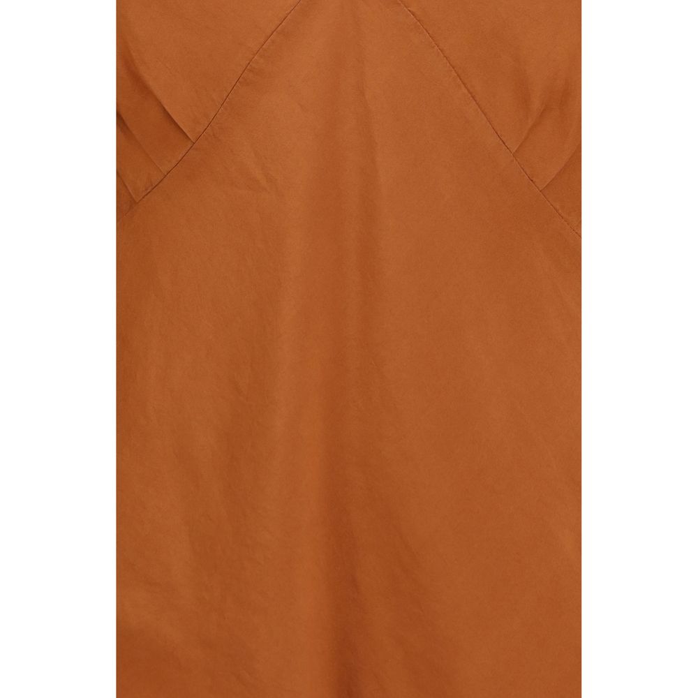 Forte_Forte Orange Silk Sleeveles T-Shirt | Regal Royce