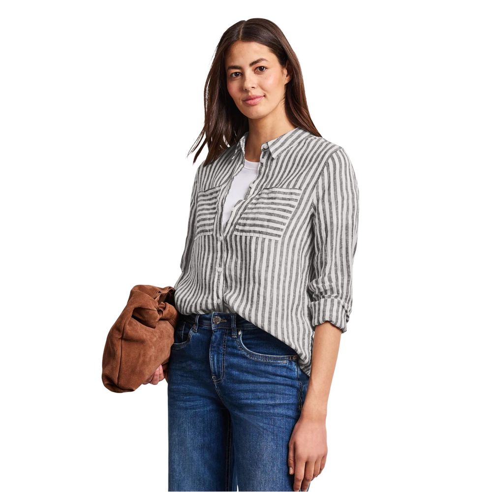 Street One Brown Linen Blouse | Regal Royce