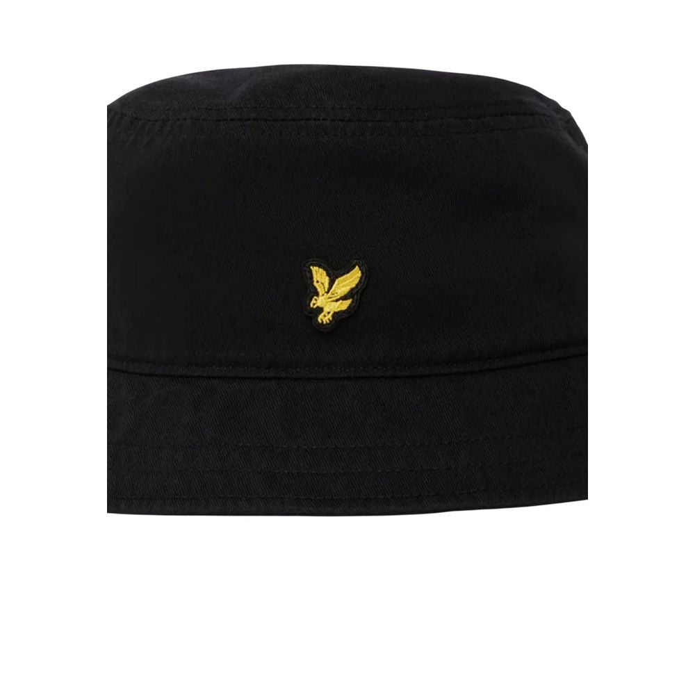 Lyle & Scott Black Cotton Bucket Hat | Regal Royce