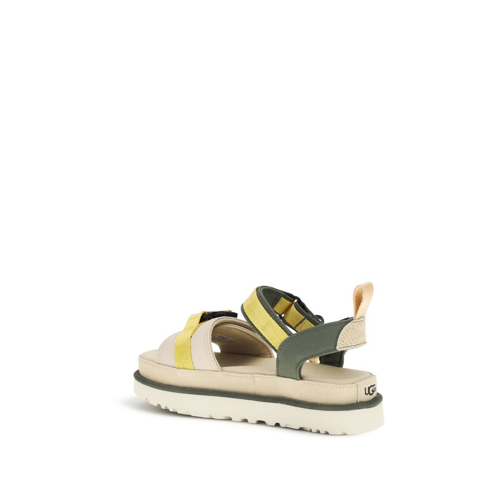 UGG Beige Other Fibres Flat Sandals | Regal Royce
