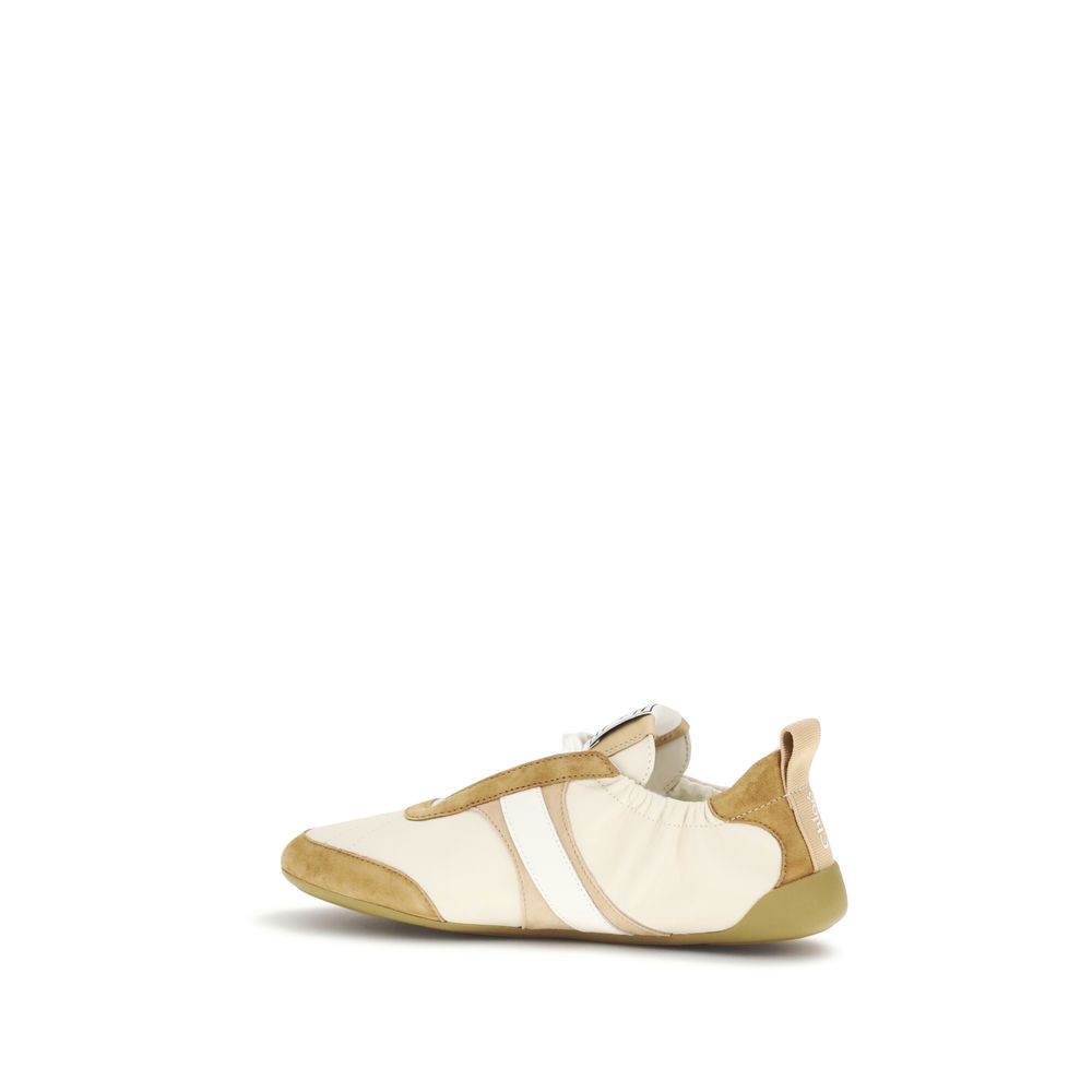 Chloé Beige Goatskin Athletic Sneakers | Regal Royce