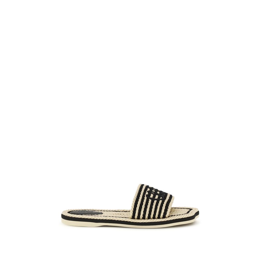 Chloé Multicolor Lamb Ovis Aries Aries Flat Sandals | Regal Royce
