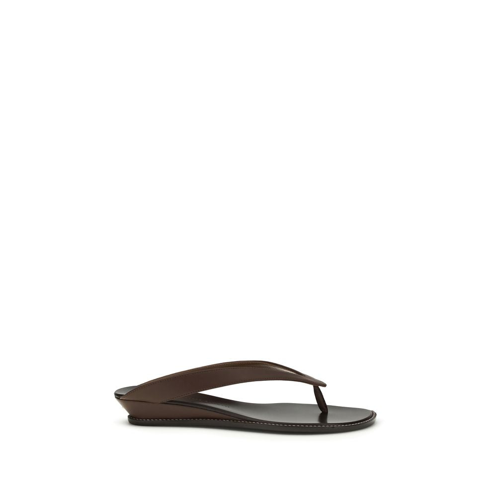 Giuseppe Zanotti Brown Calf Leather Bos Taurus Platform Sandals | Regal Royce