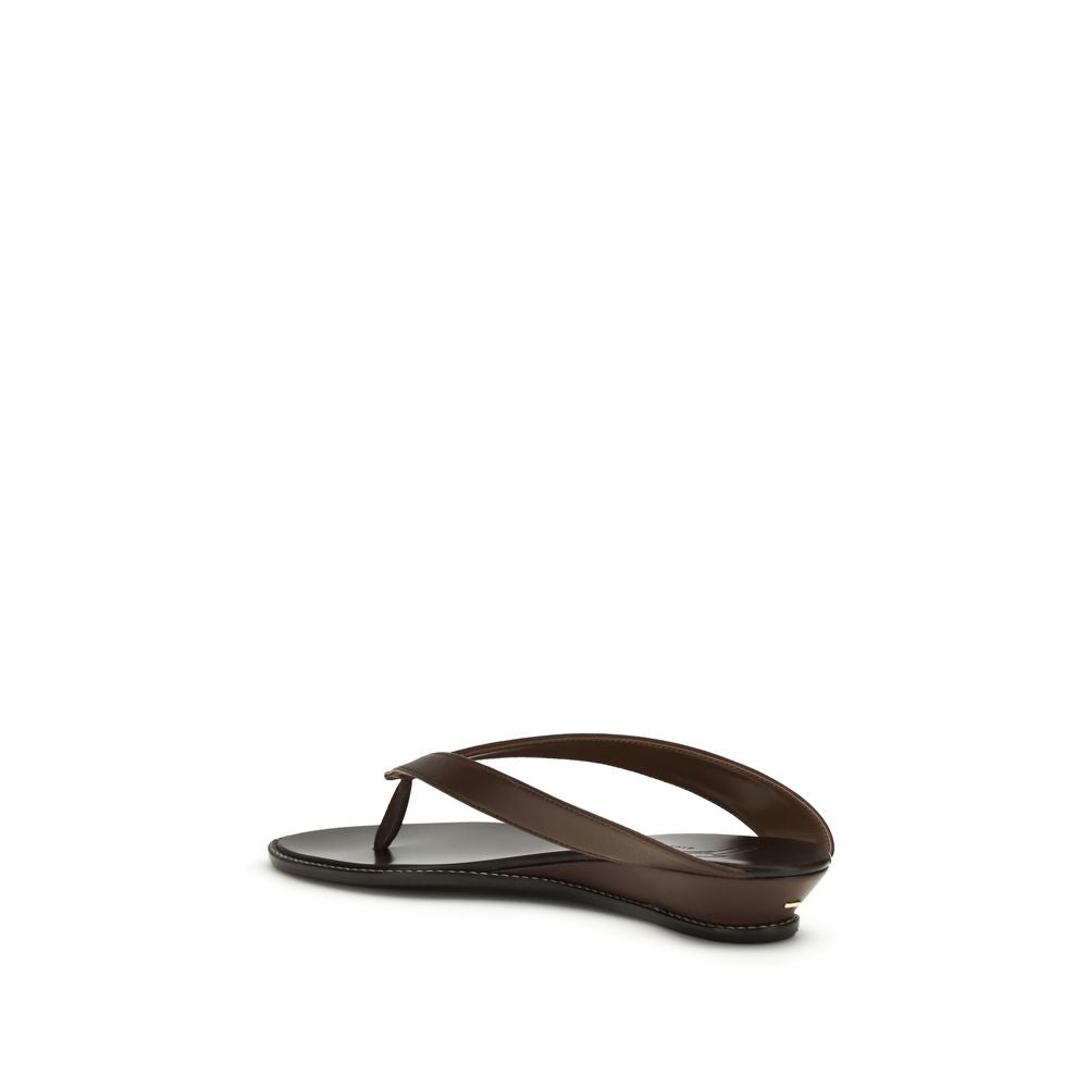 Giuseppe Zanotti Brown Calf Leather Bos Taurus Platform Sandals | Regal Royce