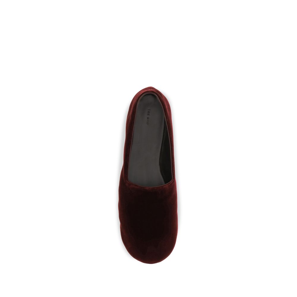The Row Bordeaux Cotton Slip-On Loafers | Regal Royce