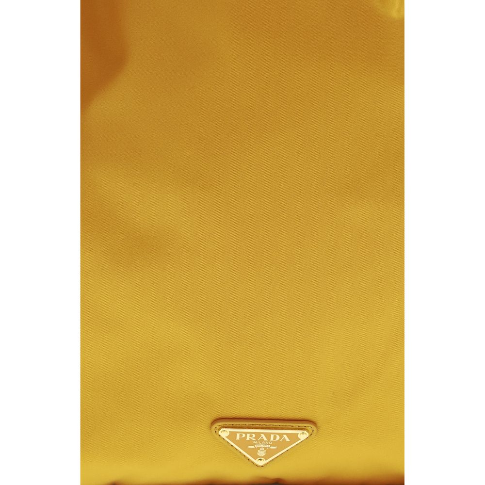 Prada Orange Recycled Polyamide Clutch Bag | Regal Royce