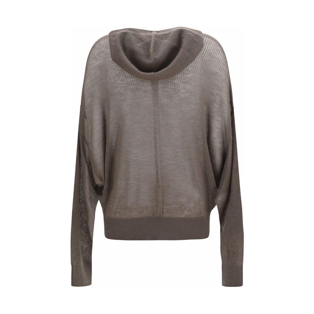 Rick Owens Gray Cashmere Hoodie | Regal Royce