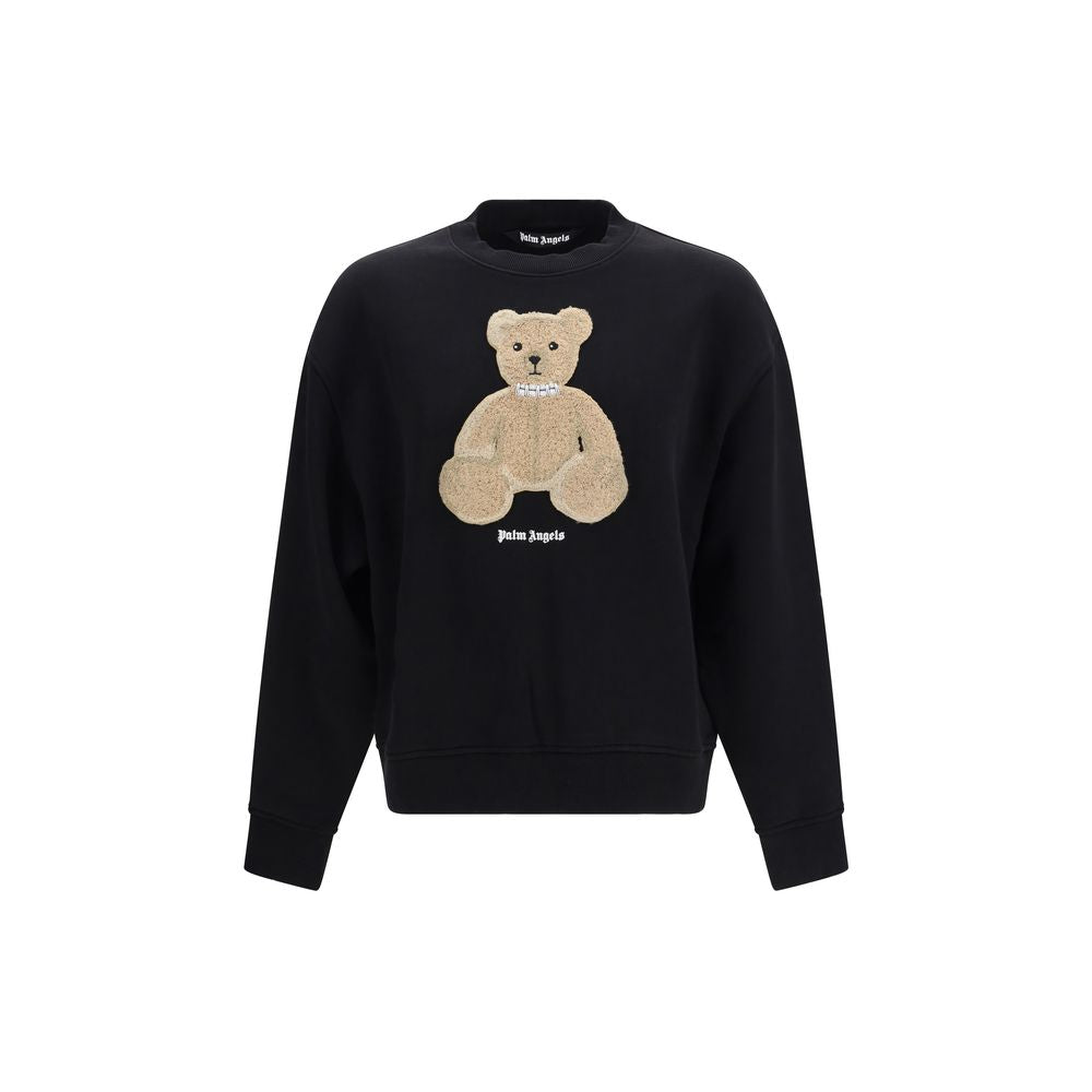 Palm Angels Black Cotton Sweatshirt | Regal Royce