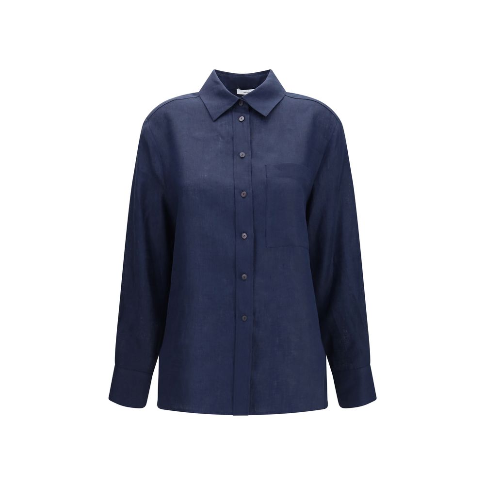 Lardini Blue Linen Dress Shirt | Regal Royce