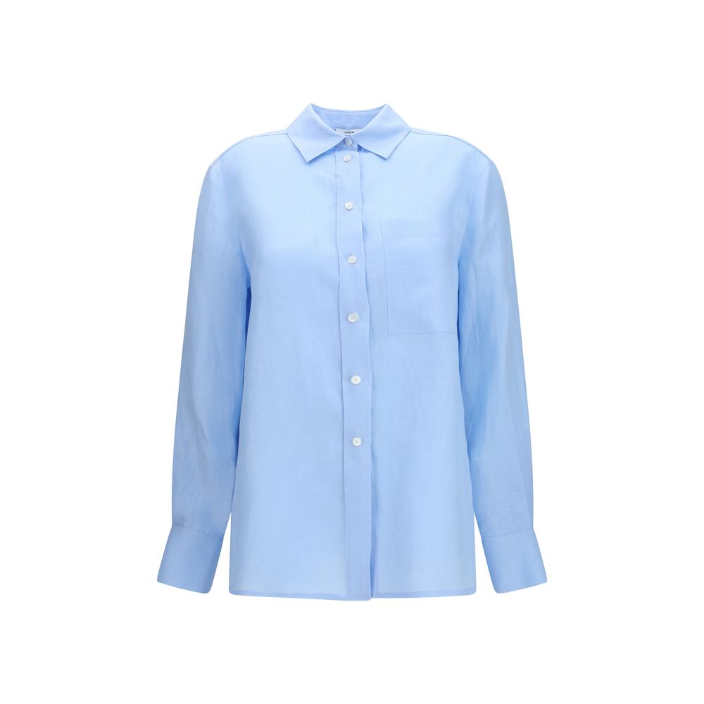 Lardini Blue Linen Dress Shirt | Regal Royce