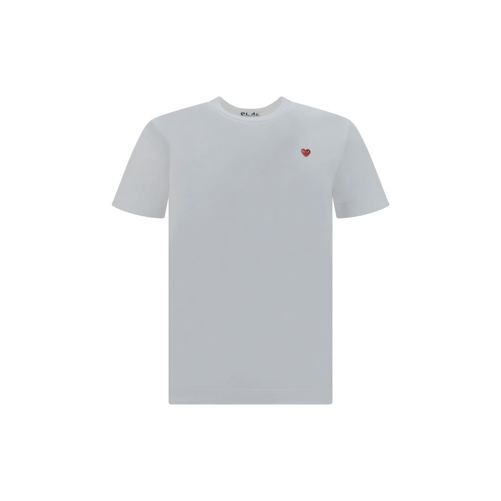 Comme Des Garçons Play White Cotton T-Shirt | Regal Royce