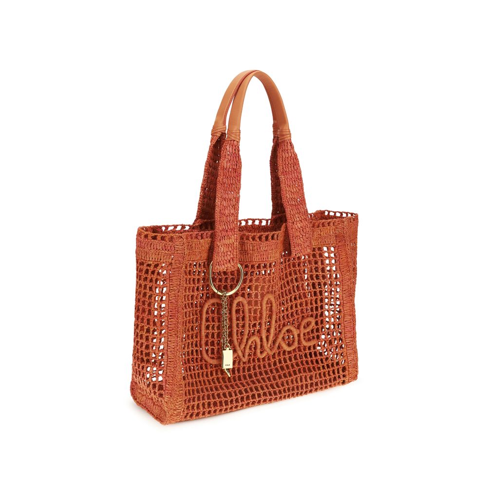 Chloé Multicolor Raffia Shoulder Bag | Regal Royce