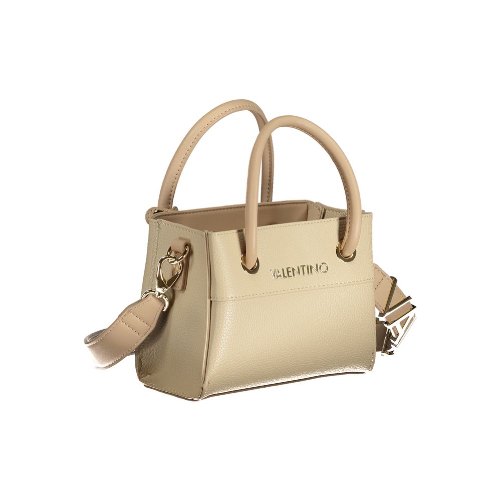 Mario Valentino Beige Polyurethane Women Handbag | Regal Royce
