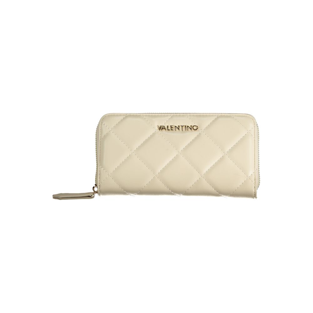 Mario Valentino Beige Polyurethane Women's Wallet | Regal Royce