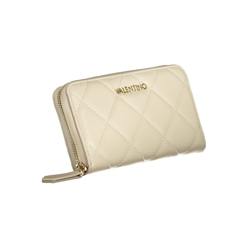 Mario Valentino Beige Polyurethane Women's Wallet | Regal Royce