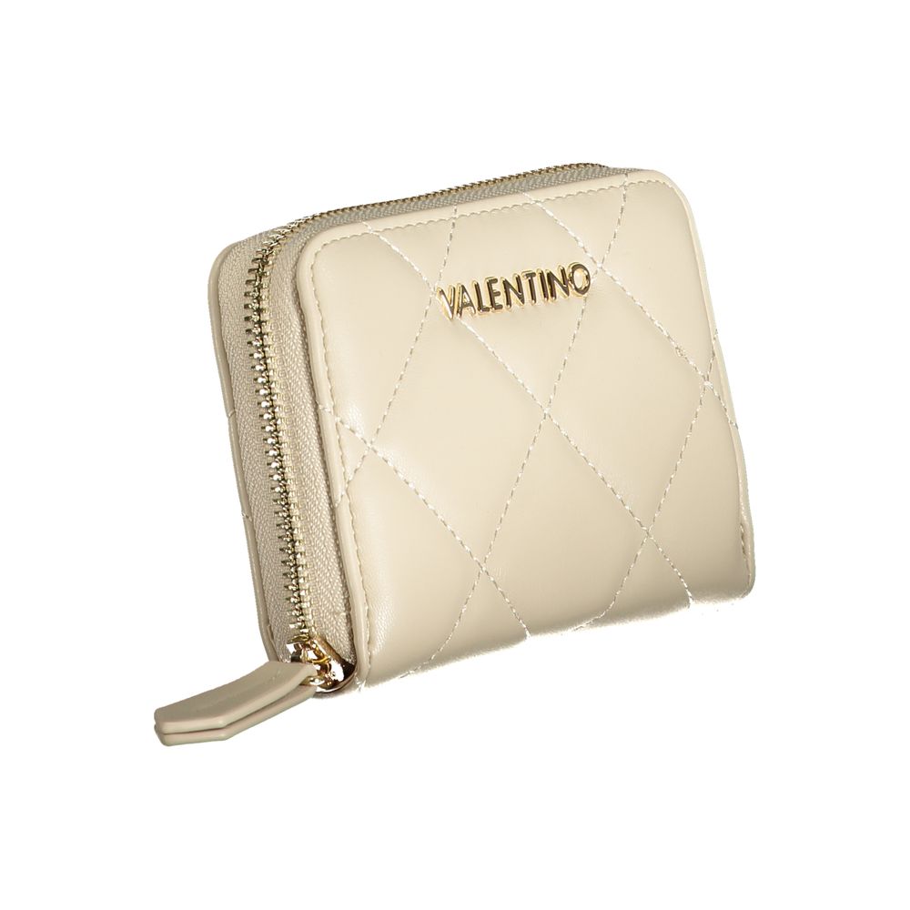 Mario Valentino Beige Polyurethane Women's Wallet | Regal Royce