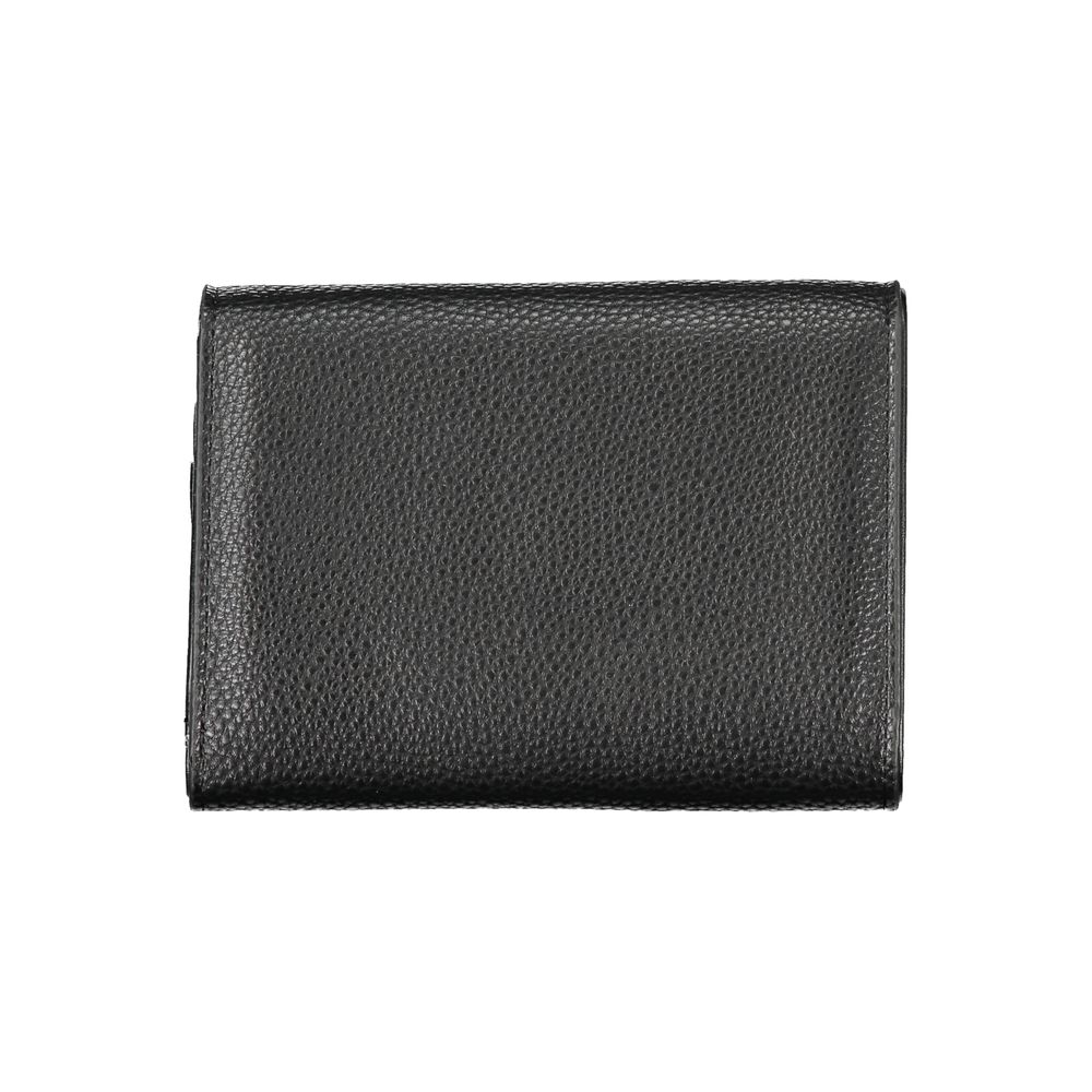 Mario Valentino Black Polyurethane Women's Wallet | Regal Royce
