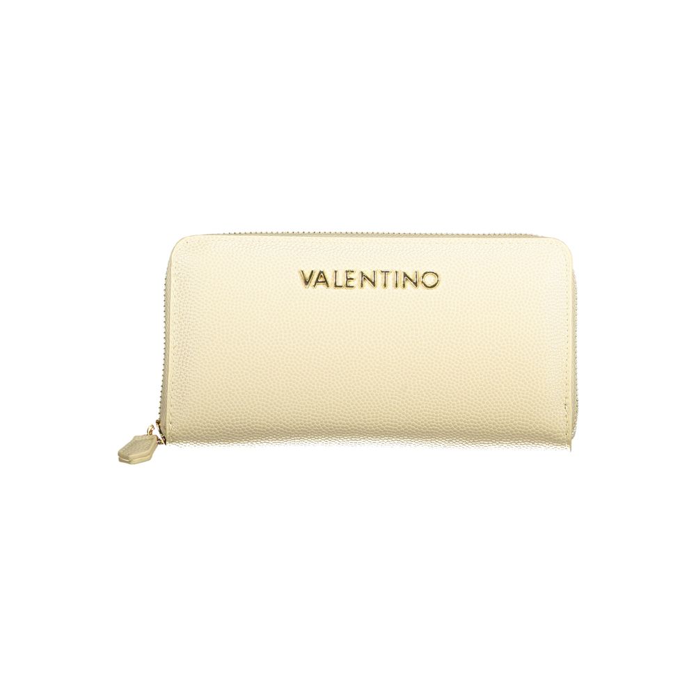 Mario Valentino Beige Polyurethane Women's Wallet | Regal Royce