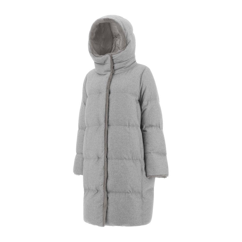 Herno Gray Cashmere Coat | Regal Royce