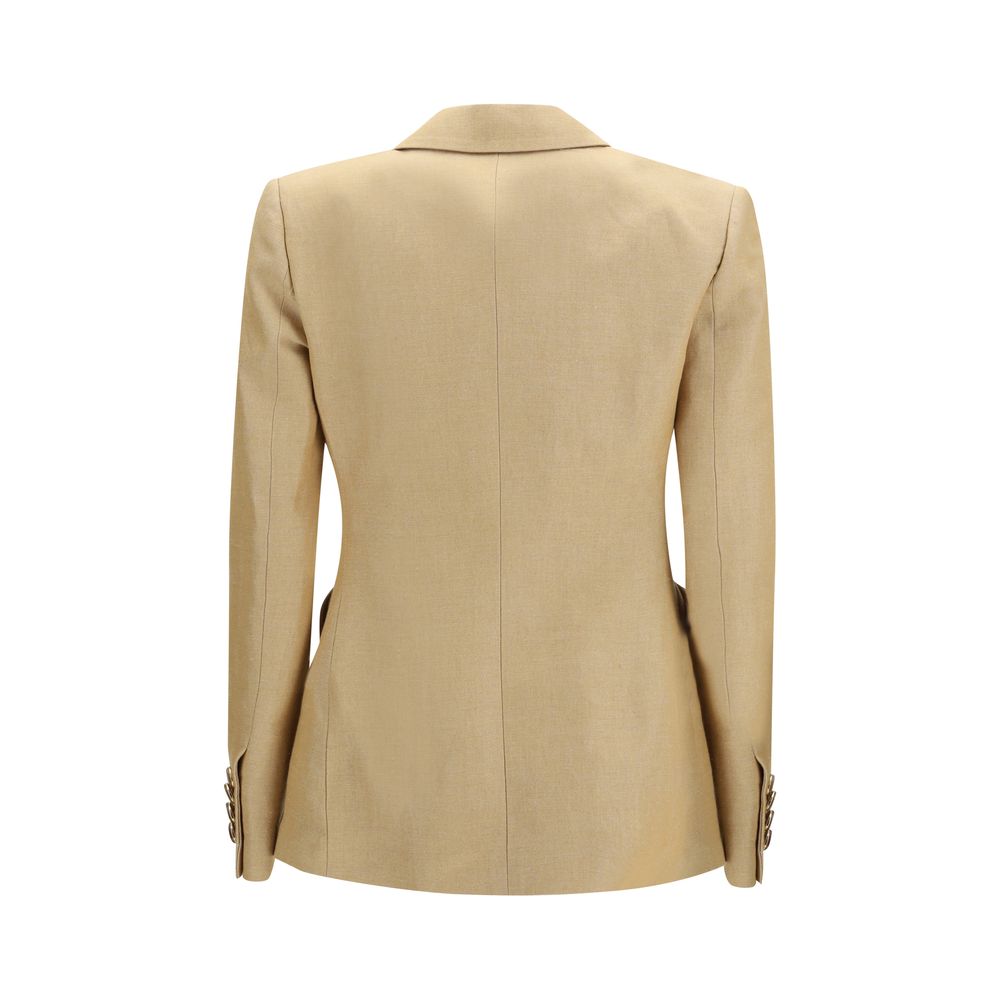 Blazé Milano Beige Linen Blazer | Regal Royce