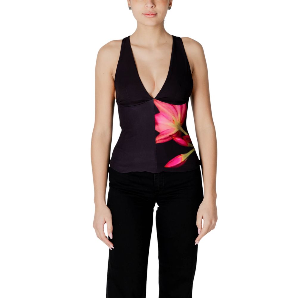Desigual Black Polyester Top | Regal Royce