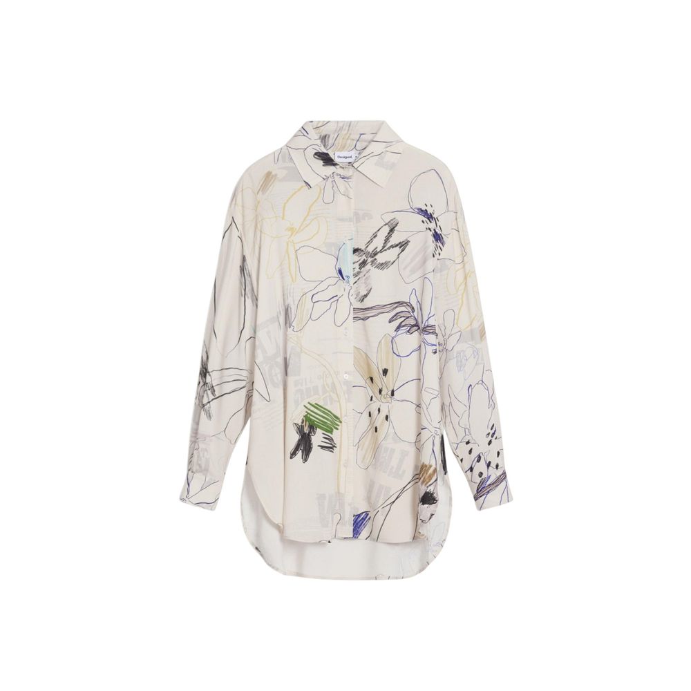 Desigual Beige Viscose Blouse | Regal Royce