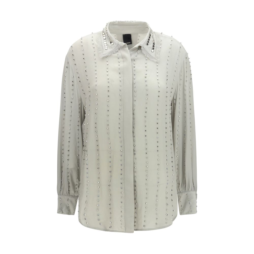 PINKO Gray Viscose Pattern Shirt | Regal Royce