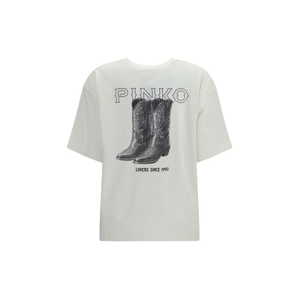 PINKO White Cotton T-Shirt | Regal Royce