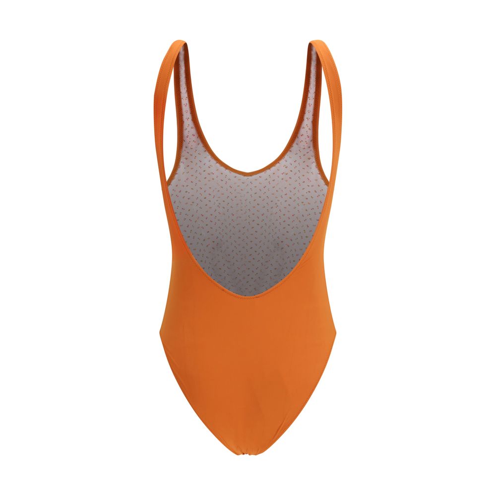 Kristina Ti Orange Polyamide One-Piece Swimsuit | Regal Royce
