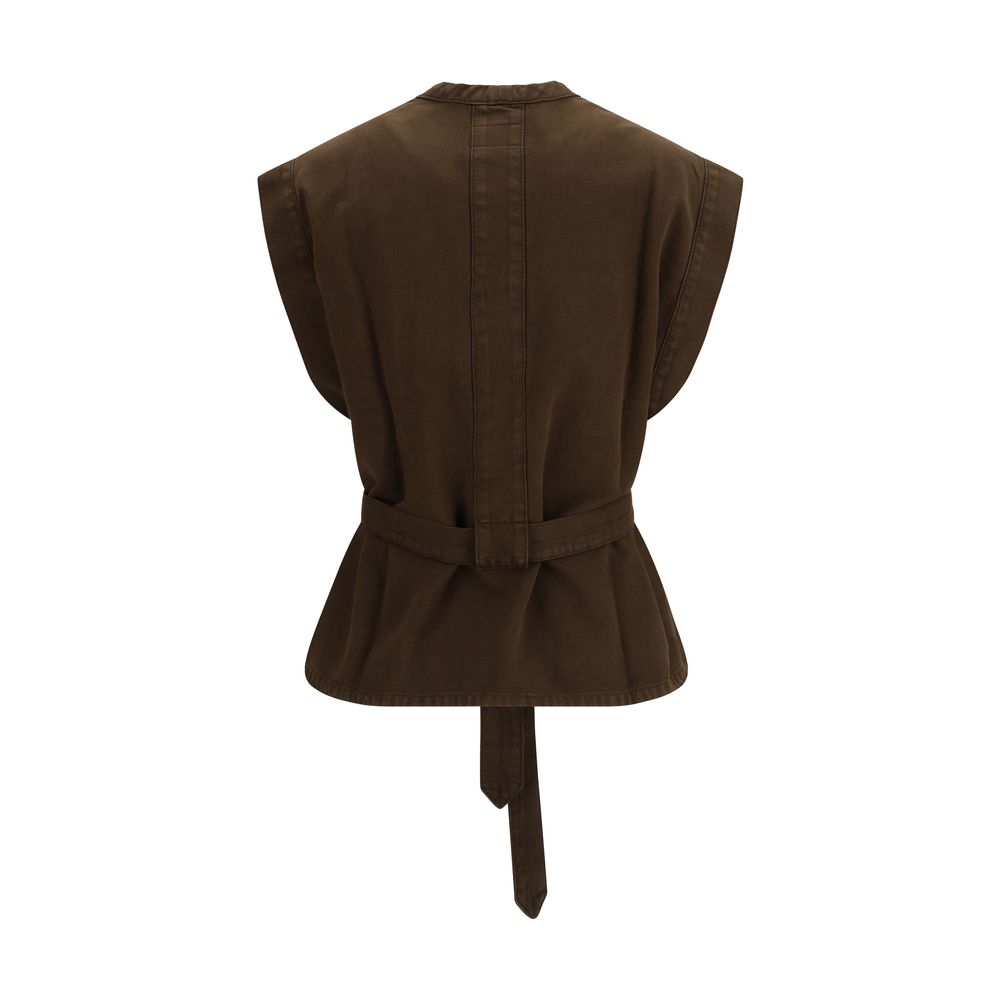 Lemaire Brown Cotton Blouse | Regal Royce