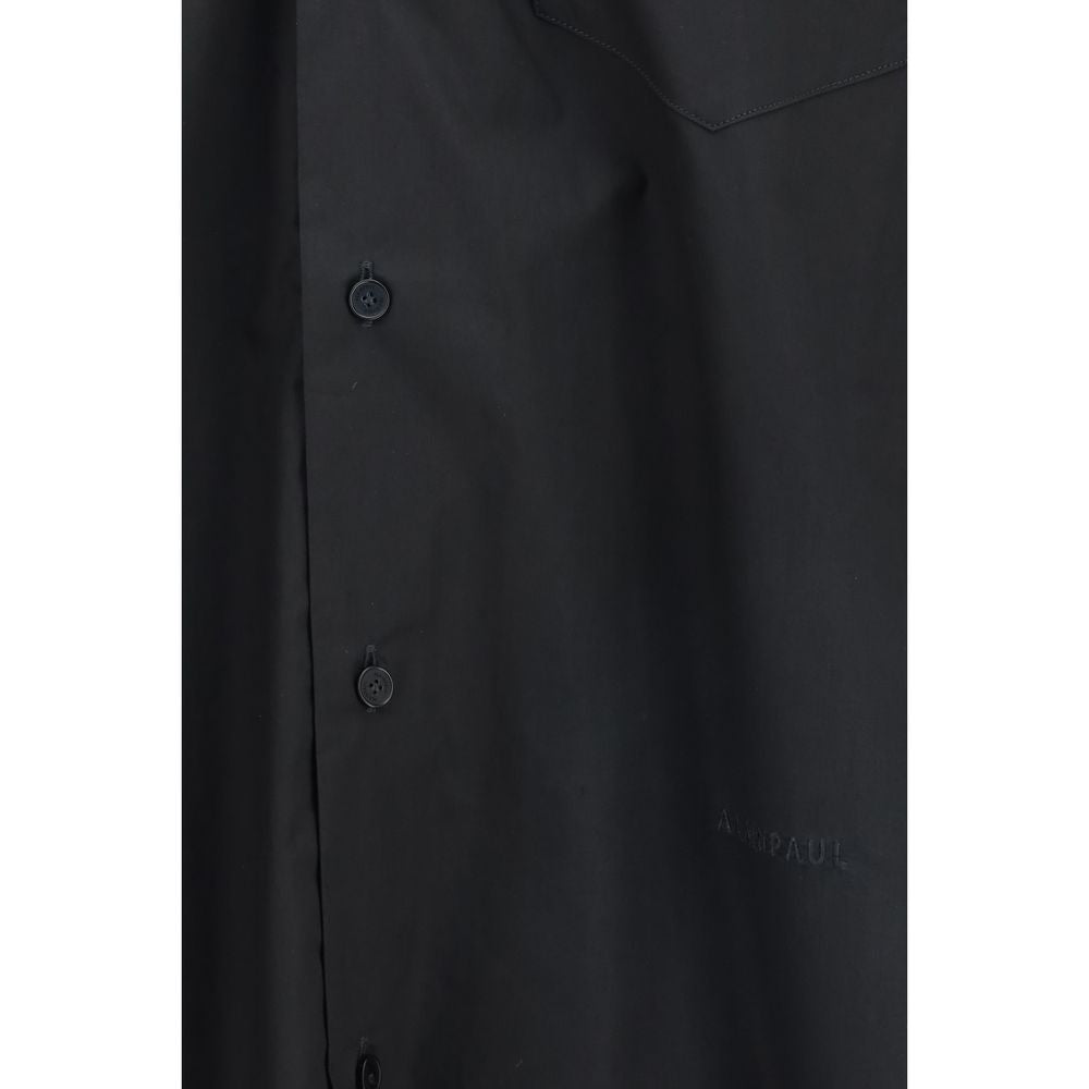 ALAINPAUL Black Cotton Shirt | Regal Royce