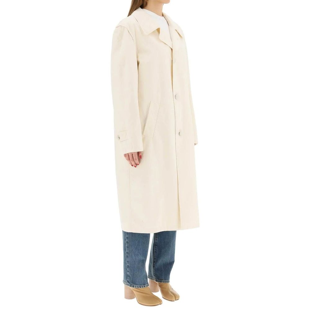 Maison Margiela White Cotton Coat | Regal Royce