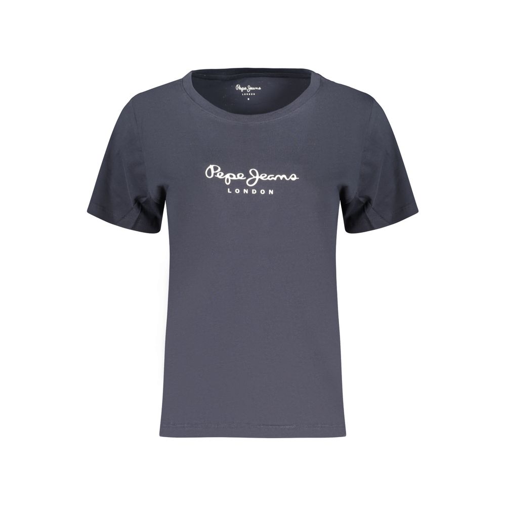Pepe Jeans Blue Cotton Women's T-Shirt | Regal Royce