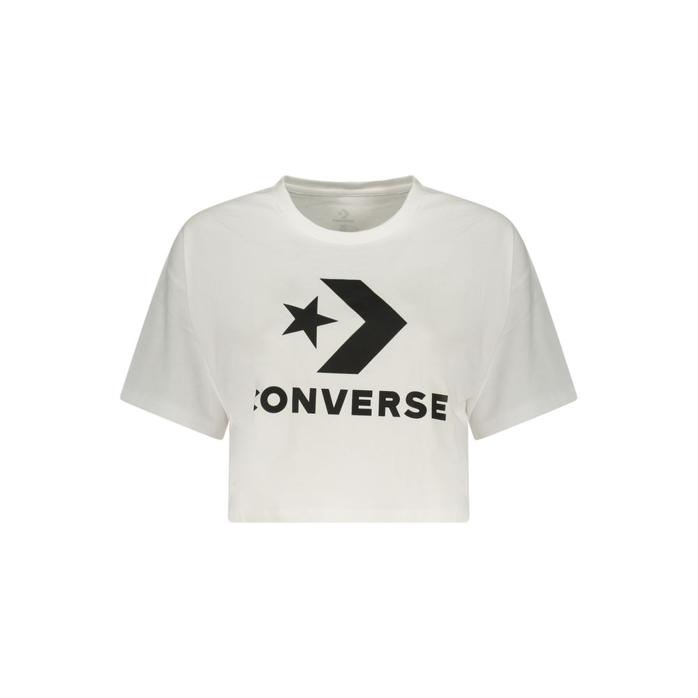 Converse White Cotton Womens T-Shirt | Regal Royce