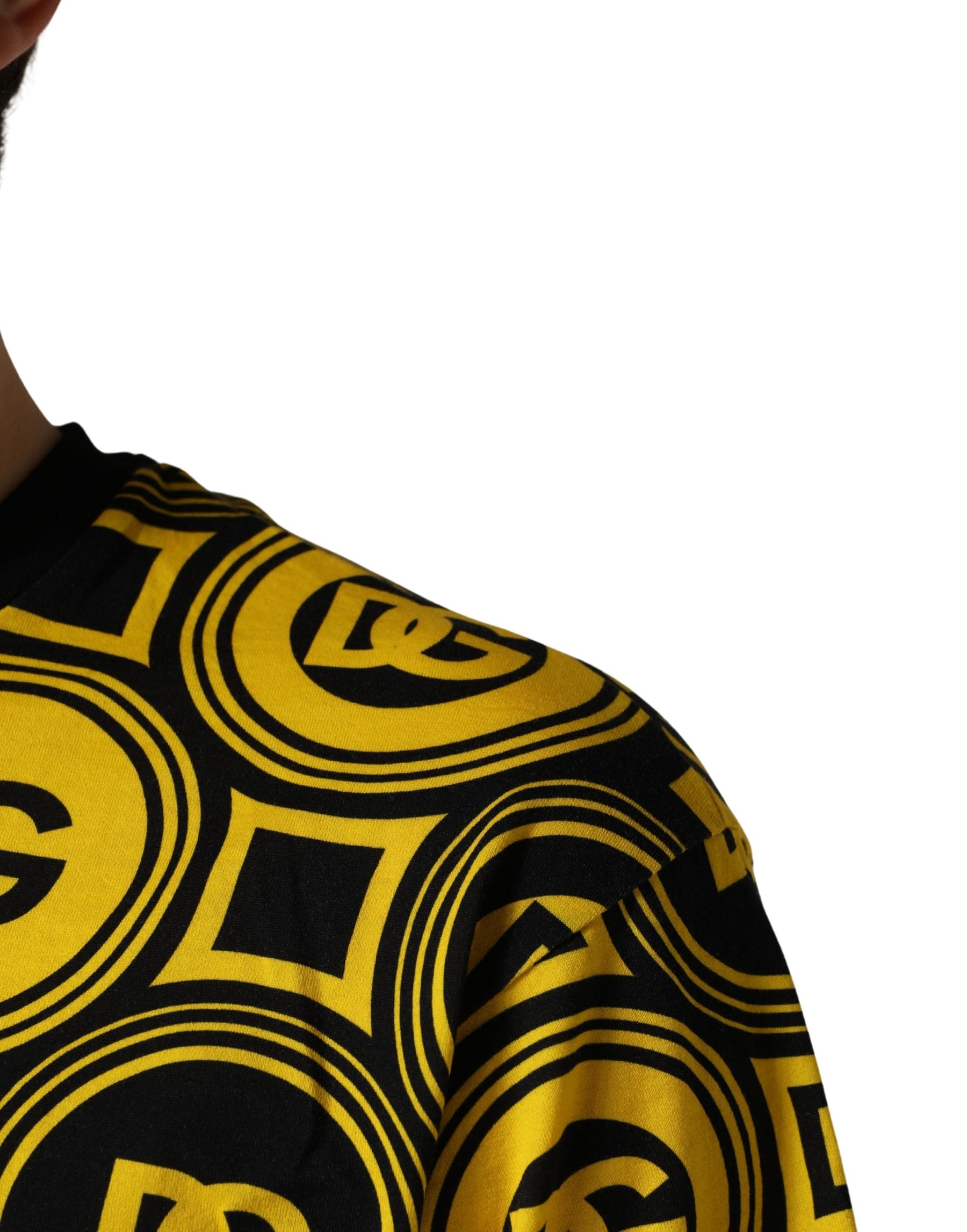 Invicta Yellow Black Logo Geometric Pattern T-shirt | Regal Royce