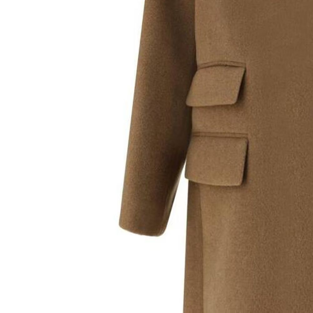 Saint Laurent Brown Wool Coat | Regal Royce