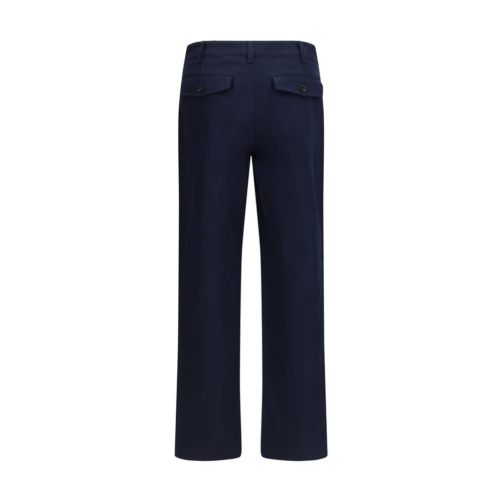 Burberry Blue Cotton Chino Pants | Regal Royce