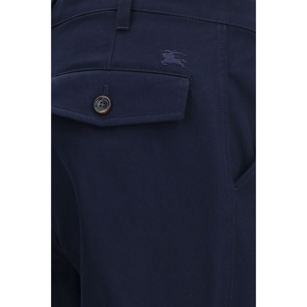 Burberry Blue Cotton Chino Pants | Regal Royce